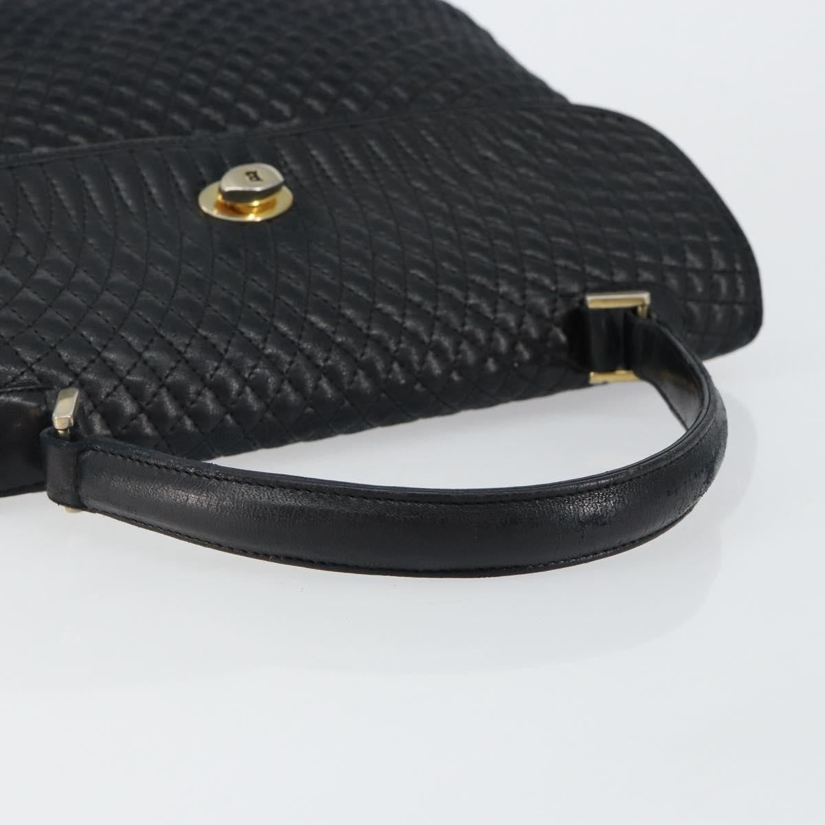 Bally Vintage Handbag Quilted Leather