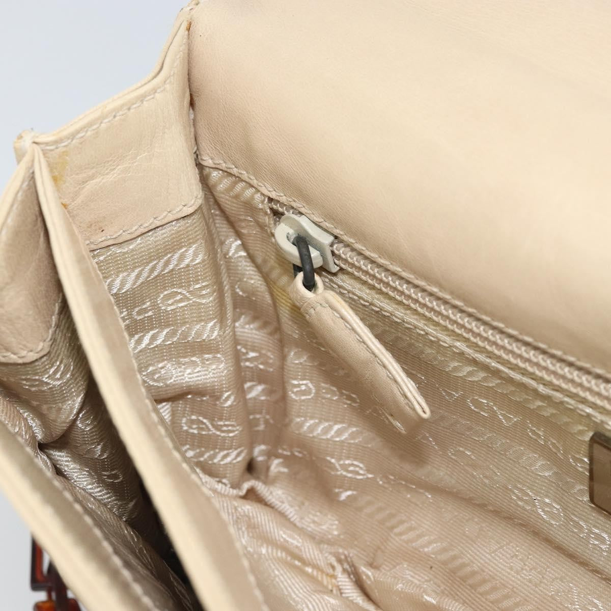 Prada Flap Shoulder Bag Leather