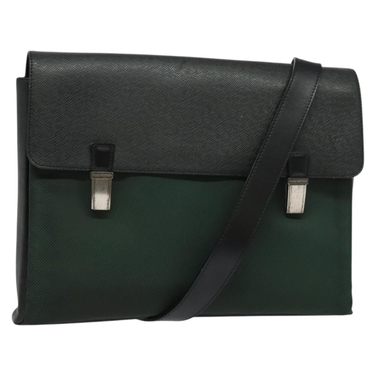 Louis Vuitton Saratov Messenger Bag Taiga Leather and Canvas