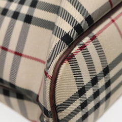 Burberry Nova Check Tote Canvas and Leather