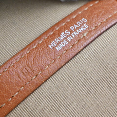 Hermes Garden Party Tote Canvas and Leather