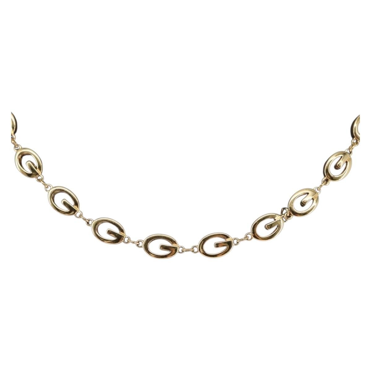 Givenchy Rounded G Link Choker Necklace Metal