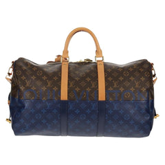 Louis Vuitton Keepall Bandouliere Bag Monogram Eclipse Split Canvas