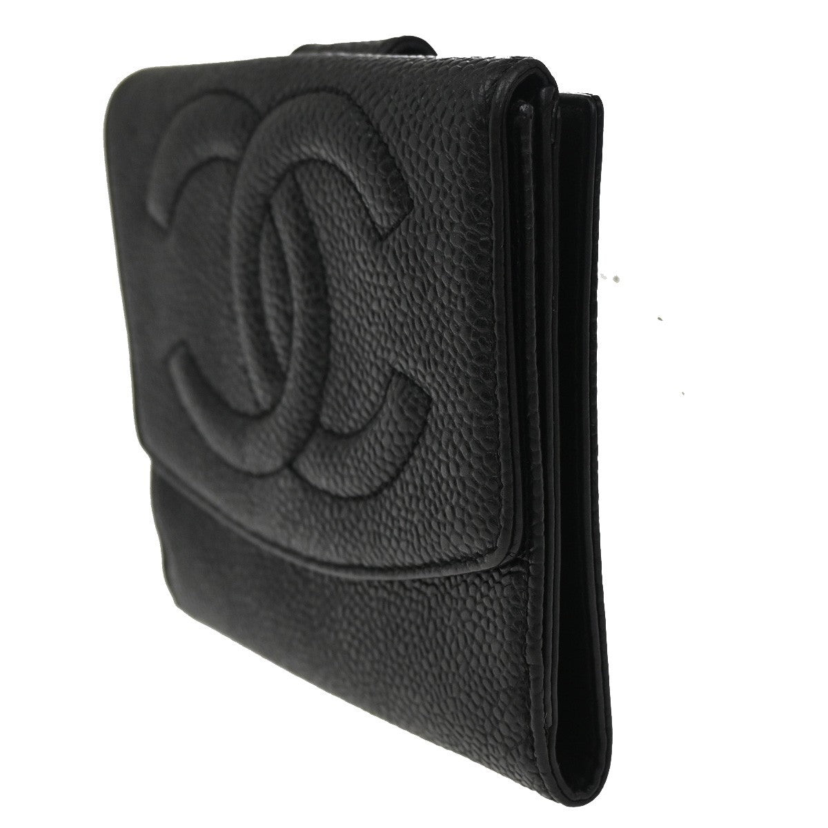 Chanel Timeless Trifold Wallet Leather