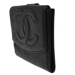 Chanel Timeless Trifold Wallet Leather
