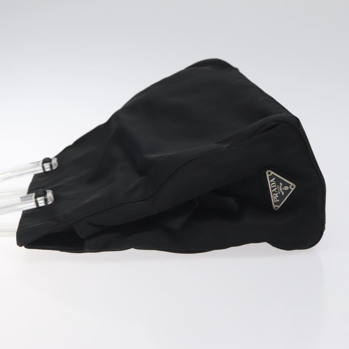 Prada Resin Handle Tote Tessuto