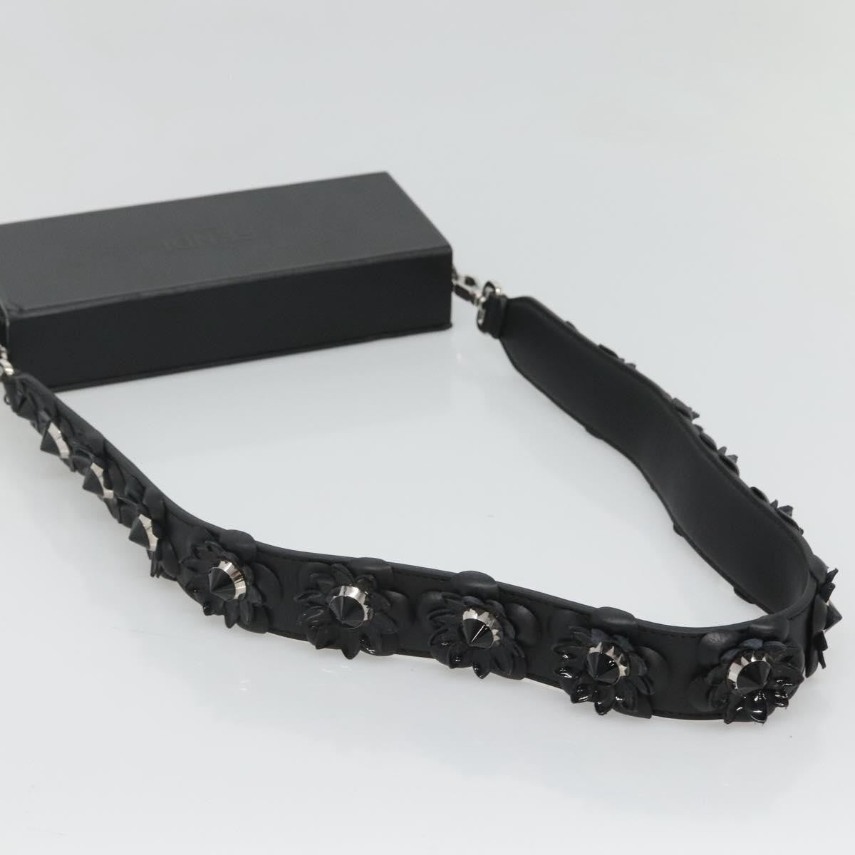 Fendi Logo Horizontal Box Crossbody Bag Leather