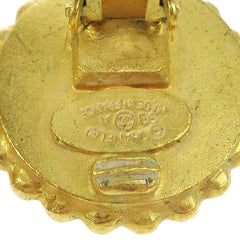 Chanel CC Round Earrings Metal