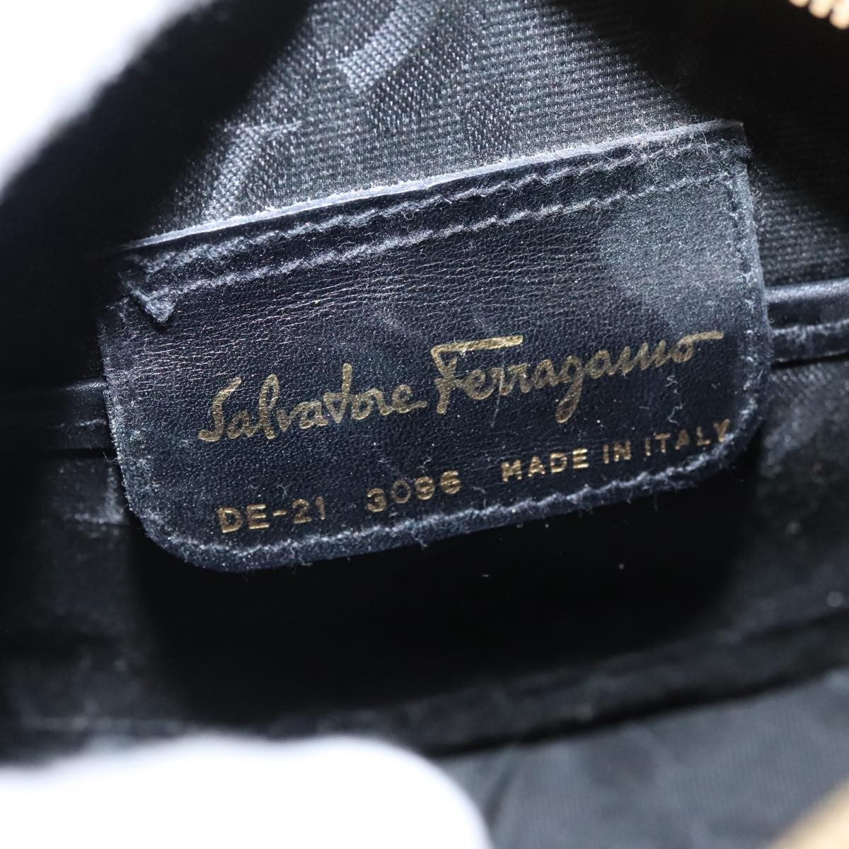 Salvatore Ferragamo Gancini Zip Pouch Leather