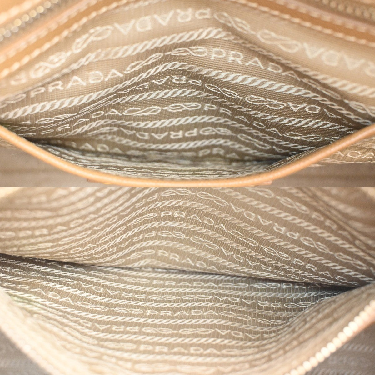 Prada Convertible Tote Canvas and Saffiano Leather