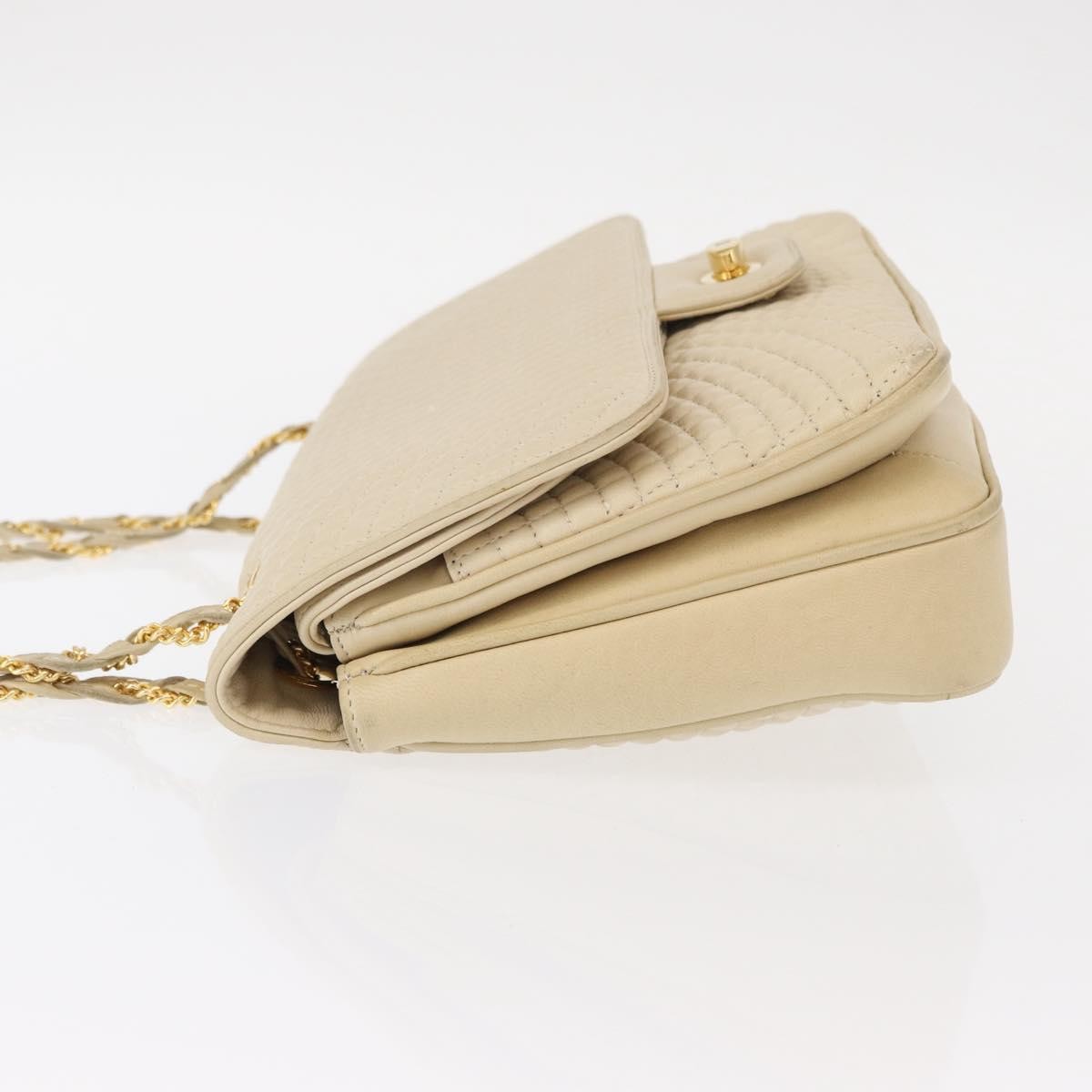 Bally Vintage Chain Shoulder Bag Quilted Leather