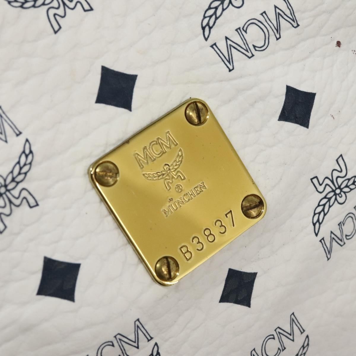 MCM Visetos Handbag Canvas and Leather