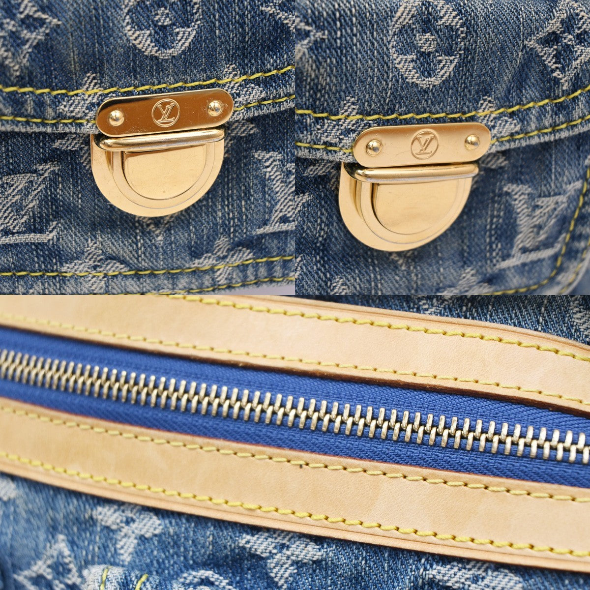 Louis Vuitton Baggy Handbag Denim