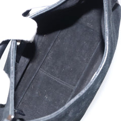 Gucci Vintage Bamboo Handle Bag Suede