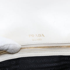 Prada Chain Flap Shoulder Bag Nappa Gaufre