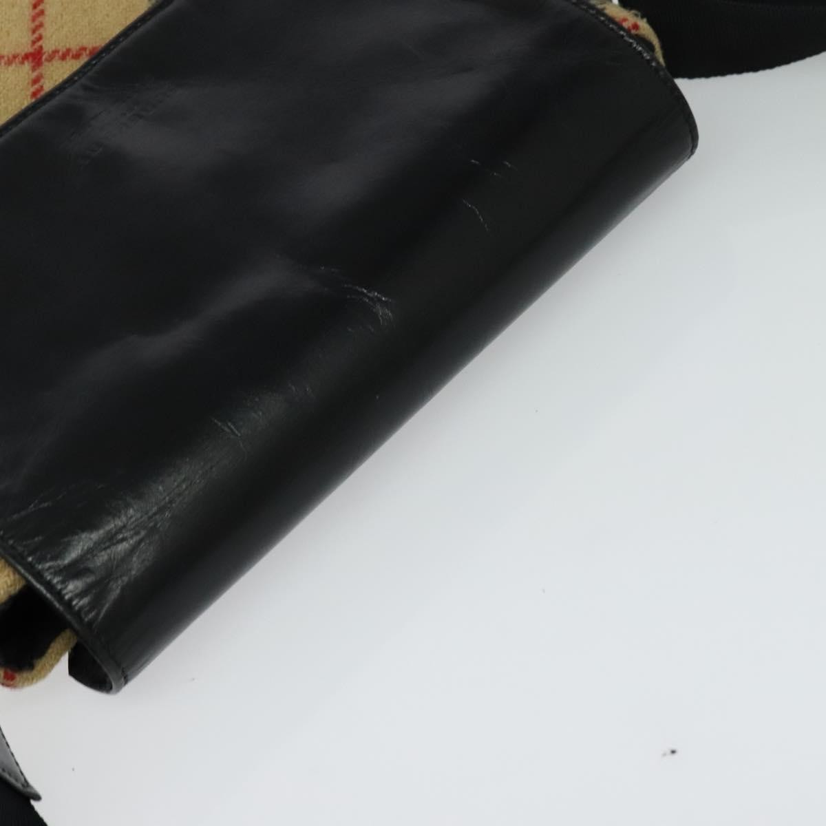 Burberry Flap Shoulder Bag Nova Check Coated Canvas