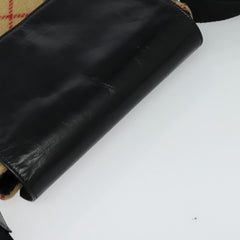 Burberry Flap Shoulder Bag Nova Check Coated Canvas