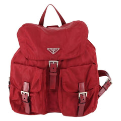 Prada Double Front Pocket Backpack Tessuto