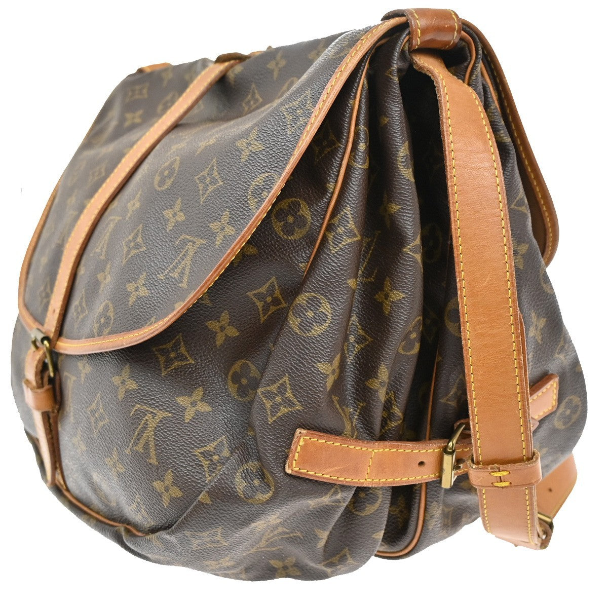 Louis Vuitton Saumur Handbag Monogram Canvas