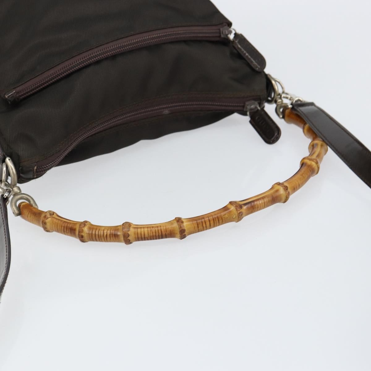 Gucci Vintage Bamboo Handle Bag Nylon