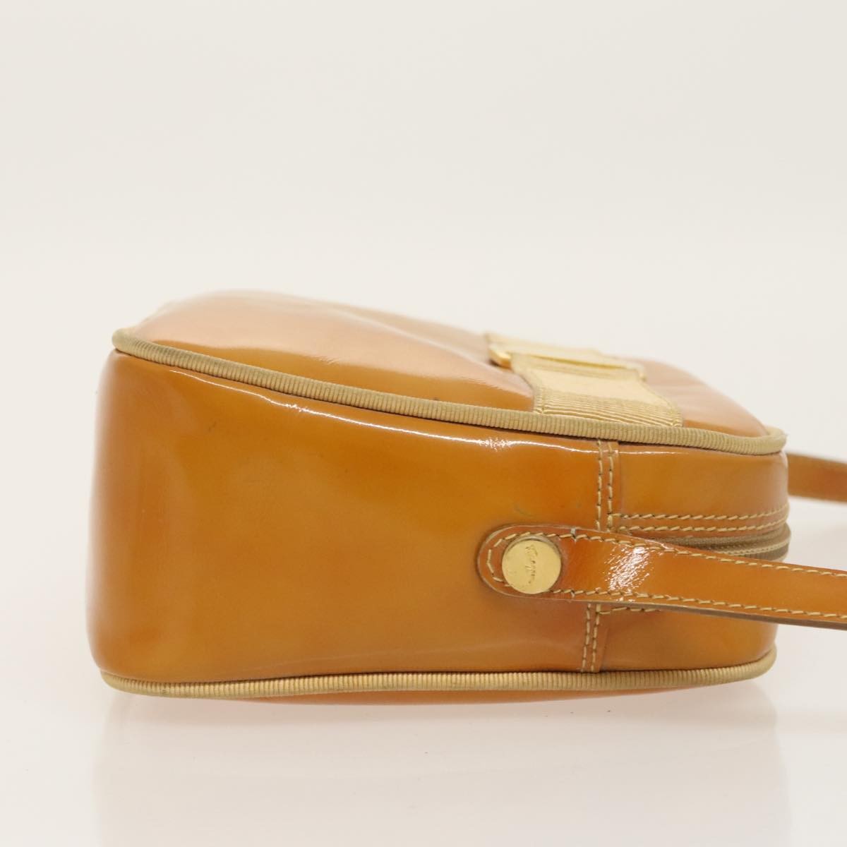 Salvatore Ferragamo Gancini Zip Pouch Leather