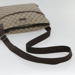 Gucci Zip Top Messenger Bag GG Coated Canvas
