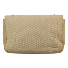 Bally Vintage Chain Shoulder Bag Quilted Leather