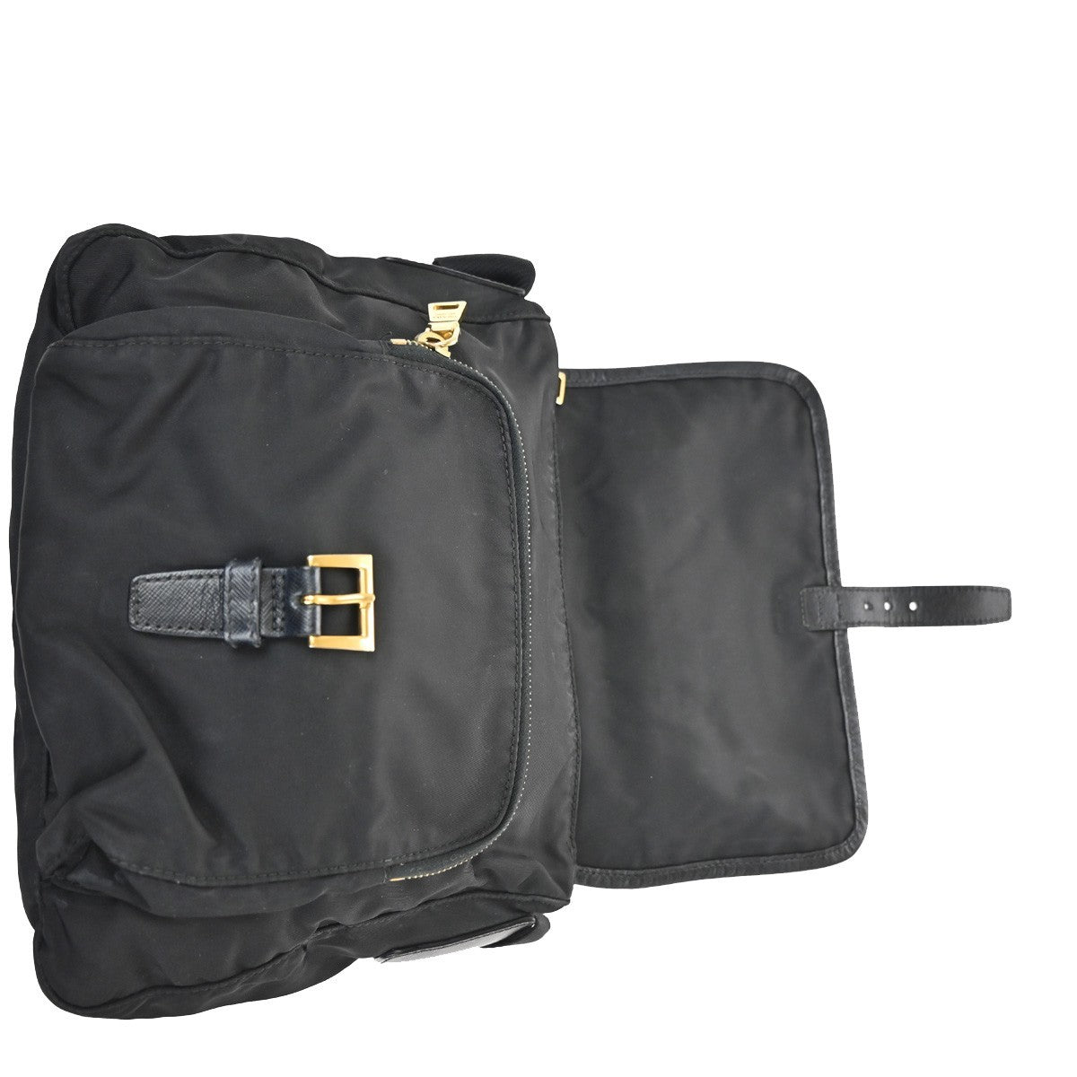 Prada Buckle Messenger Bag Tessuto