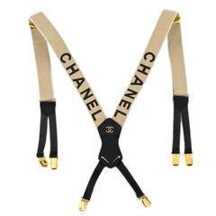 Chanel Logo Suspenders Canvas