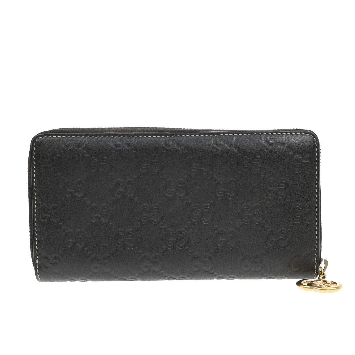 Gucci Icon Zip Around Wallet Guccissima Leather