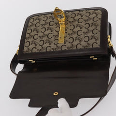 Celine Vintage C Sulky Horsebit Shoulder bag Canvas and Leather