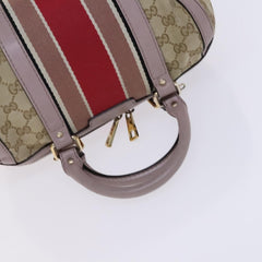 Gucci Vintage Web Boston Bag GG Canvas