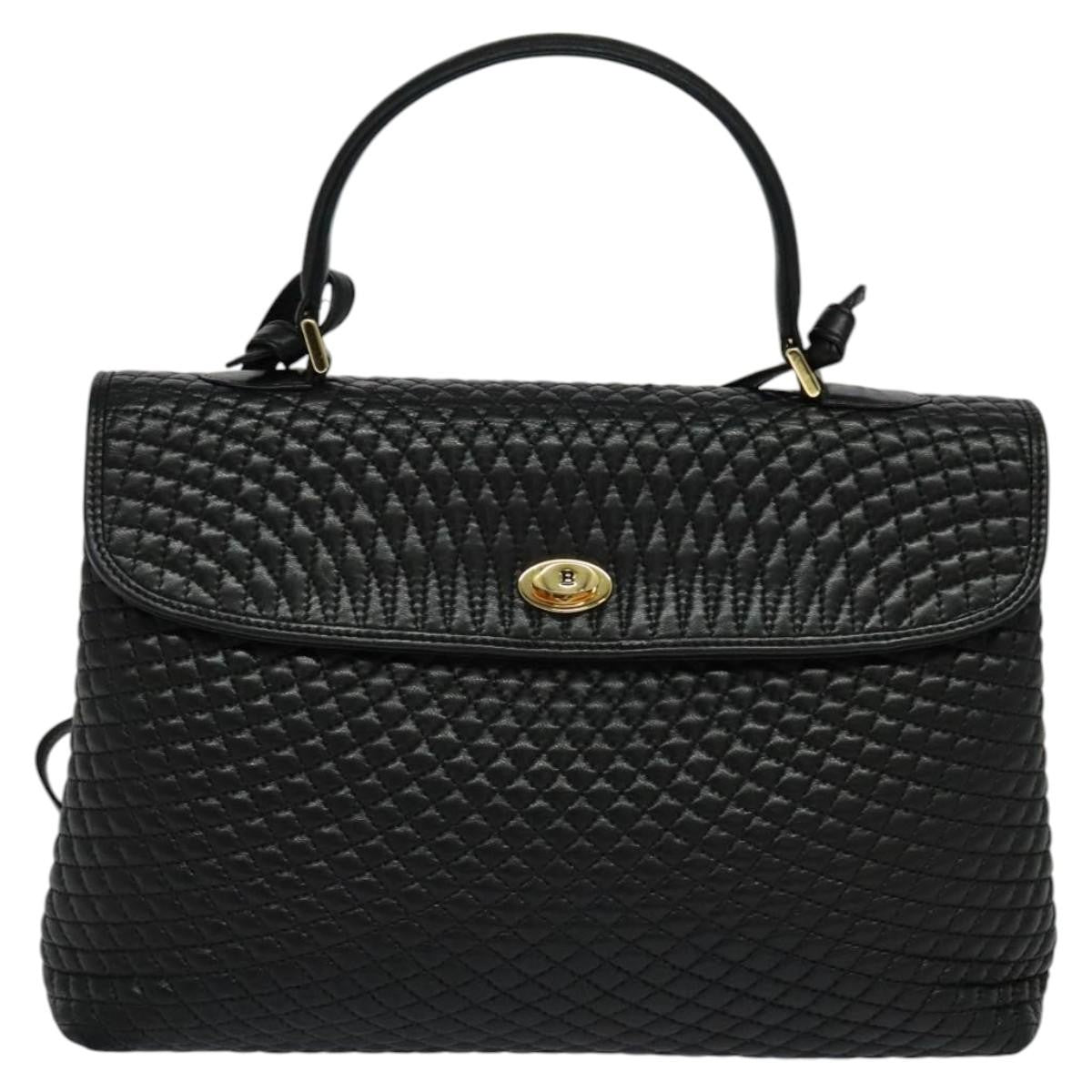 Bally Vintage Handbag Quilted Leather