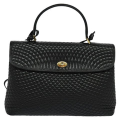 Bally Vintage Handbag Quilted Leather