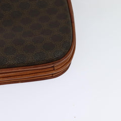 Celine Vintage Macadam Shoulder Bag Canvas and Leather