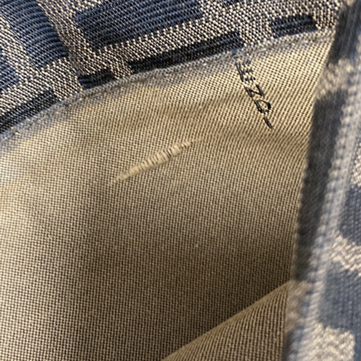 Fendi Chef Zip Crossbody Bag Zucca Canvas