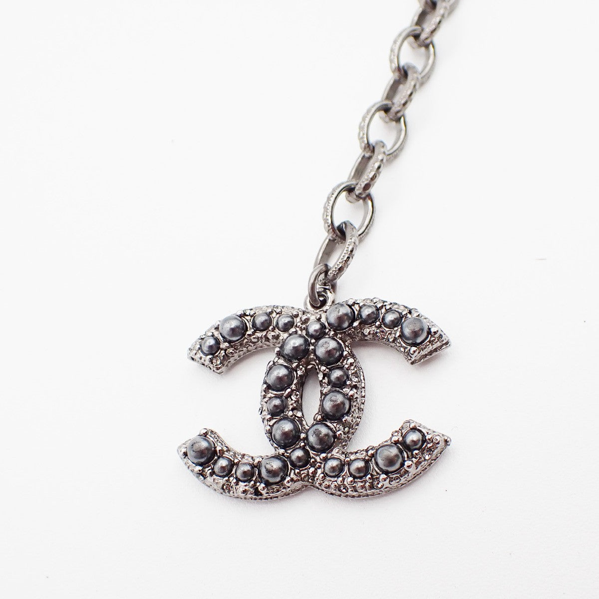 Chanel CC Charm Bracelet Faux Pearls and Metal