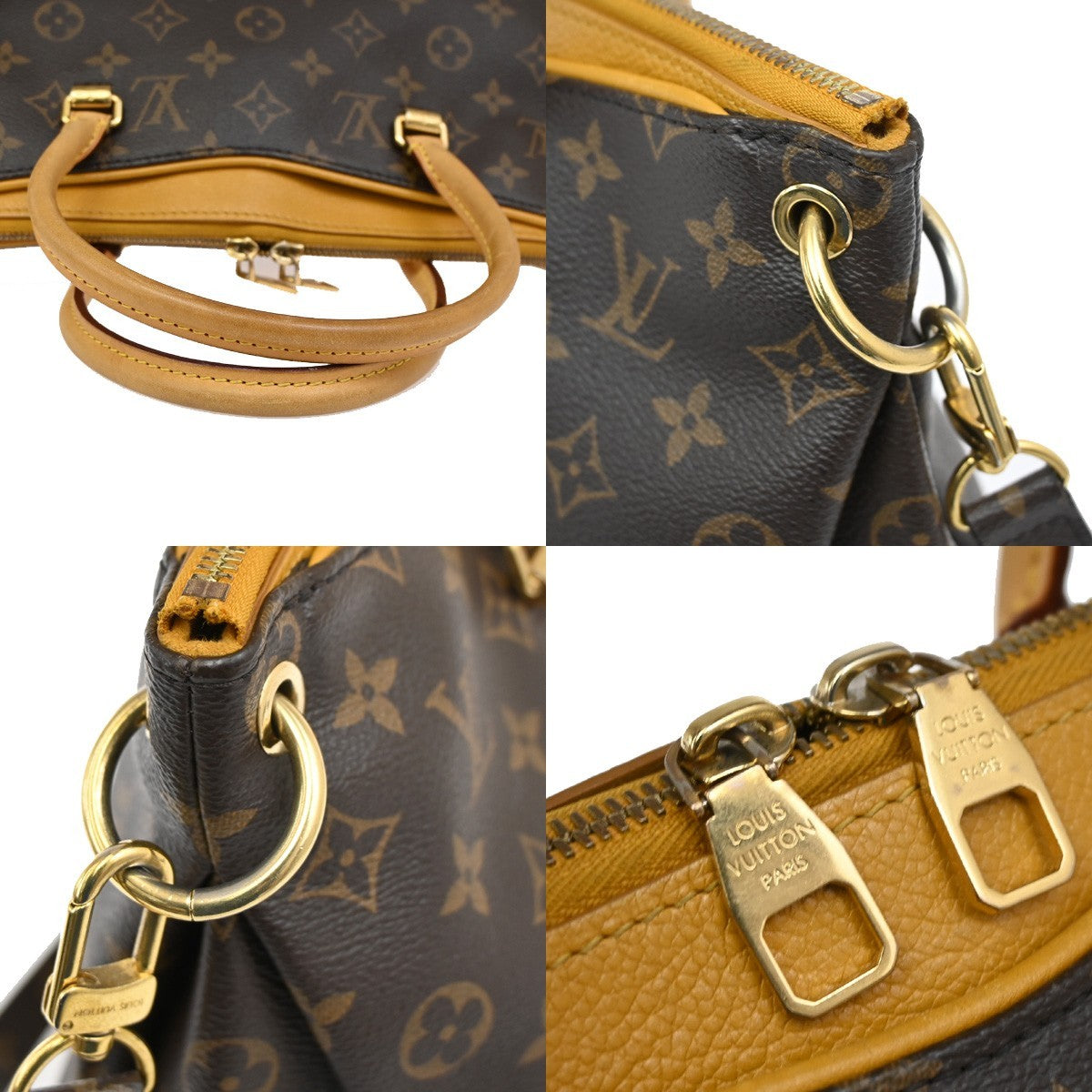 Louis Vuitton Pallas Tote Monogram Canvas with Leather