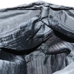 Prada Convertible Metal Handle Satchel Quilted Tessuto