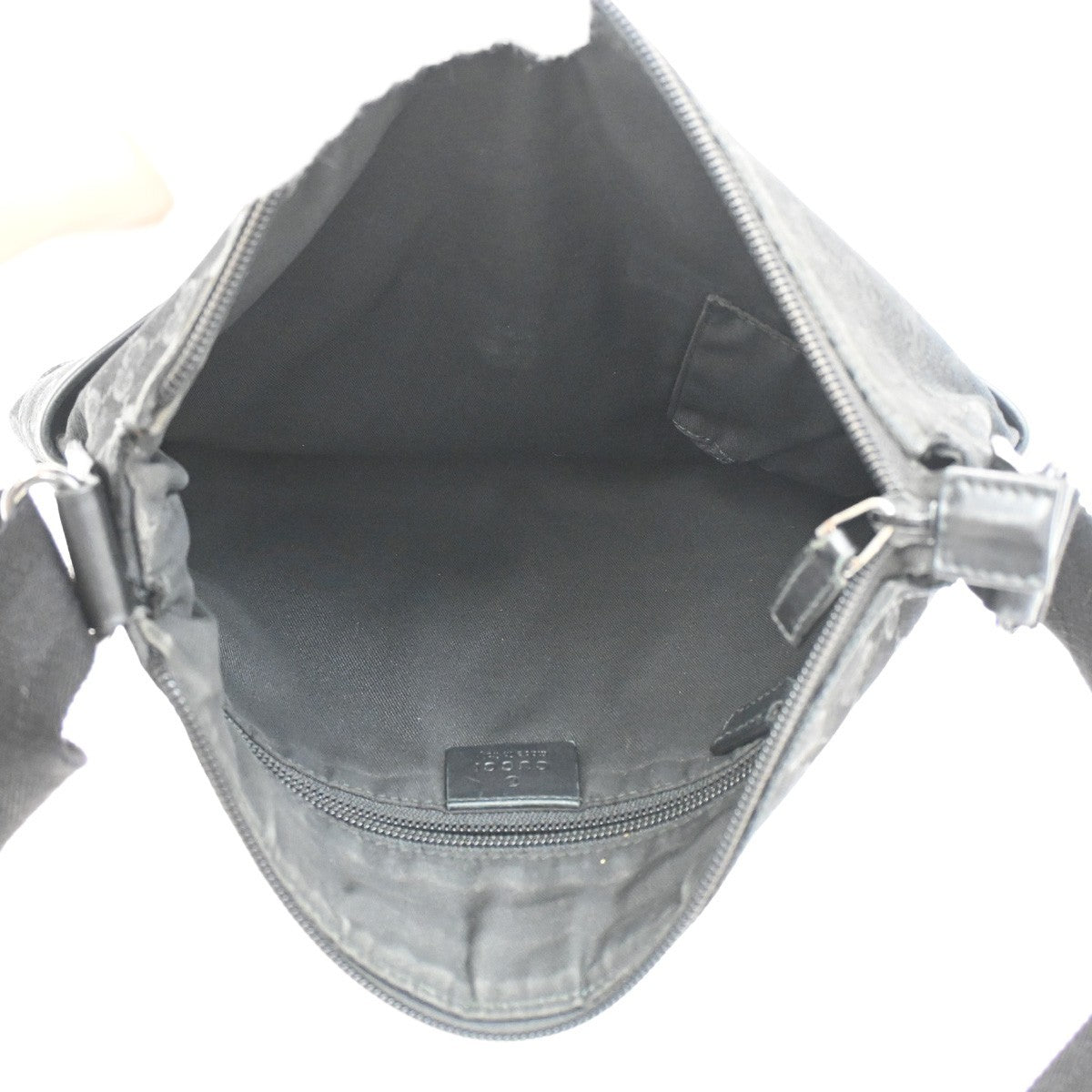 Gucci Zip Messenger GG Canvas with Perforated Leather