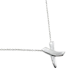 Tiffany & Co. Paloma Picasso Graffiti X Pendant Necklace Silver