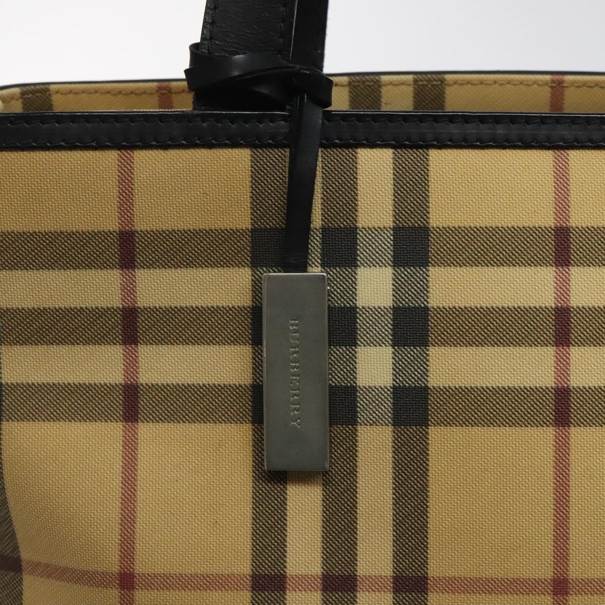 Burberry Nova Check Tote Canvas and Leather