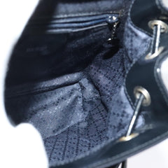 Gucci Vintage Bamboo Backpack Nylon and Patent Leather