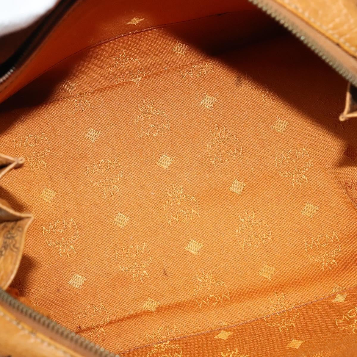 MCM Visetos Handbag Canvas and Leather