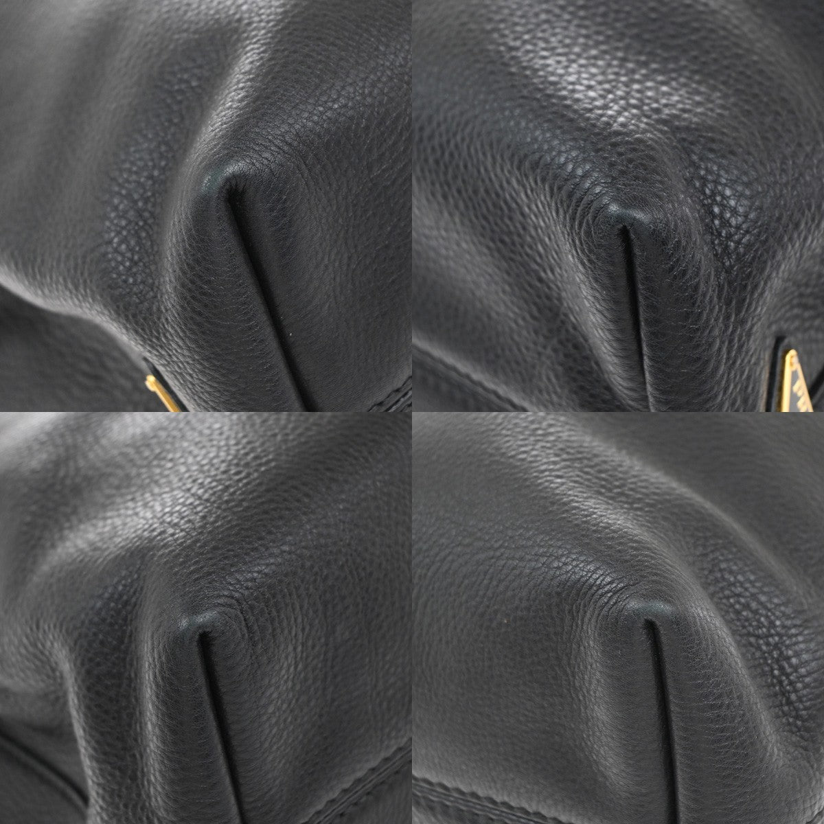 Prada Embossed Logo Convertible Open Tote Vitello Daino