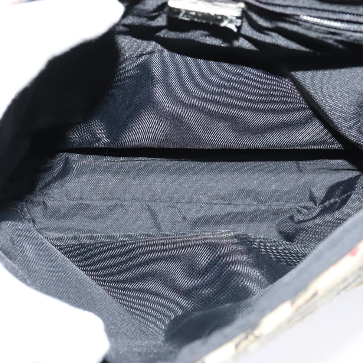 Burberry Flap Shoulder Bag Nova Check Coated Canvas