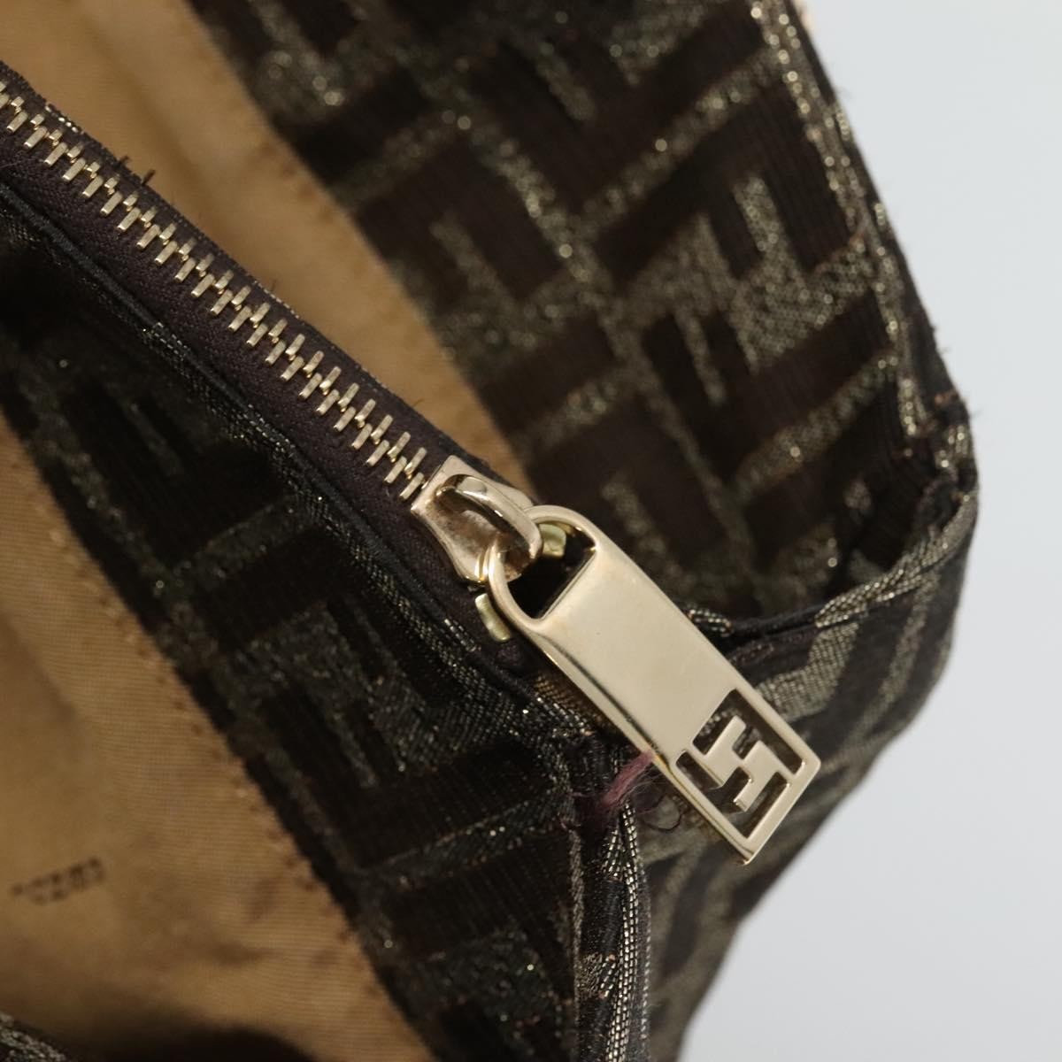 Fendi Mia Tote Metallic Zucca Canvas