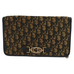 Christian Dior Vintage Trotter Shoulder Bag Canvas