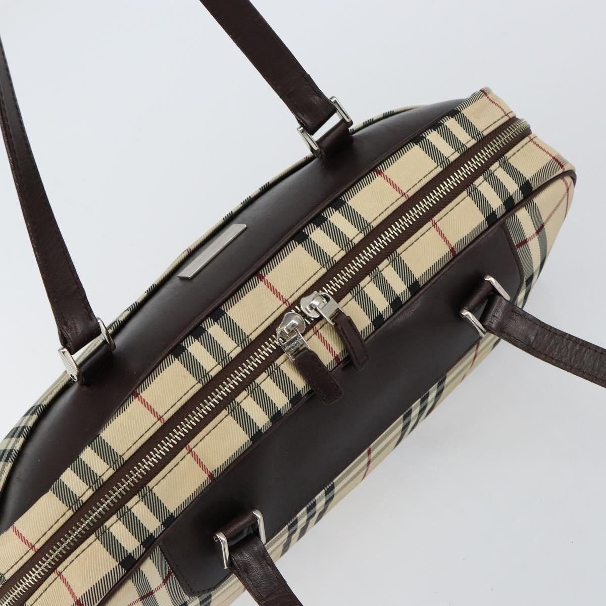 Burberry Nova Check Tote Canvas and Leather