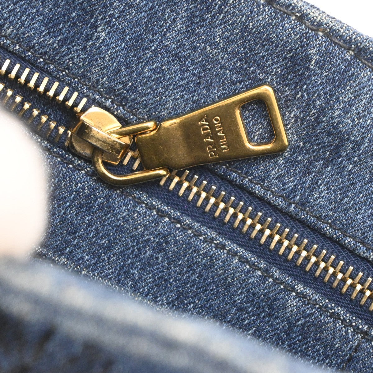 Prada Canapa Convertible Tote Denim